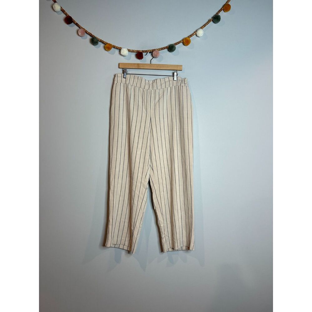 Worthington striped pull on pants